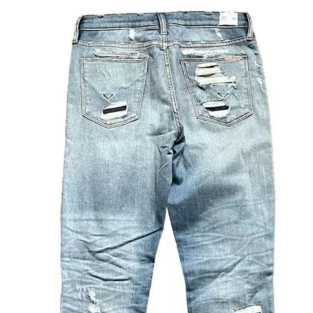 Hudson Nico Mid-Rise Southpaw Distressed Jeans - Picture 12 of 12